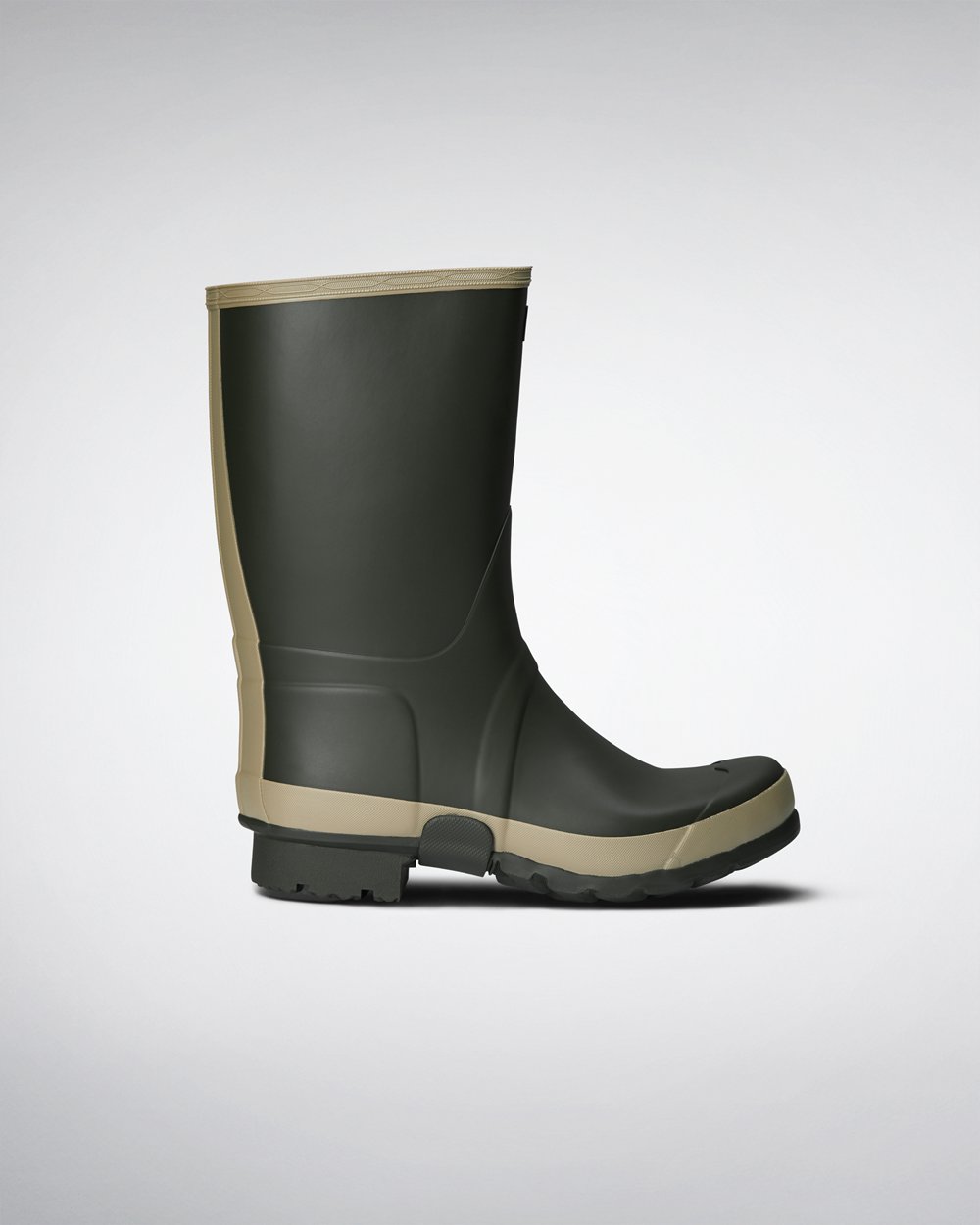 Botas de Lluvia Cortas Hunter Hombre - Gardener - Verde Oscuro Oliva - FGLPXQR-79